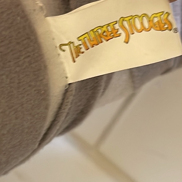 Three Stooges Curly Vinyl Head Mummy Suit Plush Doll 16" Original Tag Rare! - Picture 4 of 7